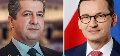 سەرۆکی حکومەتی هەرێمی کوردستان پەیوەندییەکی تەلەفۆنی لە سەرۆک وەزیرانی پۆڵەندا پێگەیشت