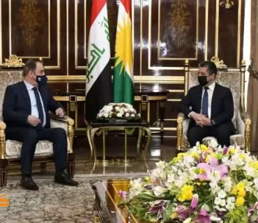 سەرۆکی حکومەتی هەرێمی کوردستان پێشوازی لە وەزیری کارەبای عێراق دەکات