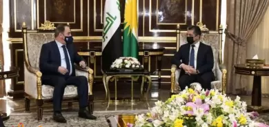 سەرۆکی حکومەتی هەرێمی کوردستان پێشوازی لە وەزیری کارەبای عێراق دەکات