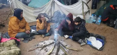 Rewşa koçberên li ser sînorê Poland û Belarûsê