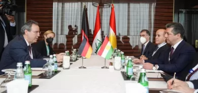 مسرور بارزاني يجتمع بوزير الدولة الألماني للشؤون الخارجية