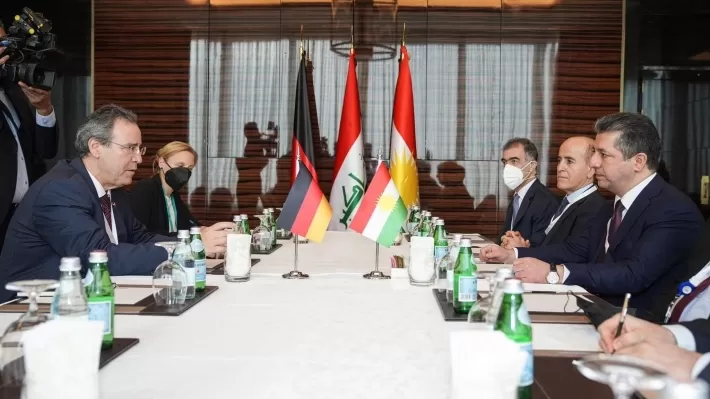 مسرور بارزاني يجتمع بوزير الدولة الألماني للشؤون الخارجية