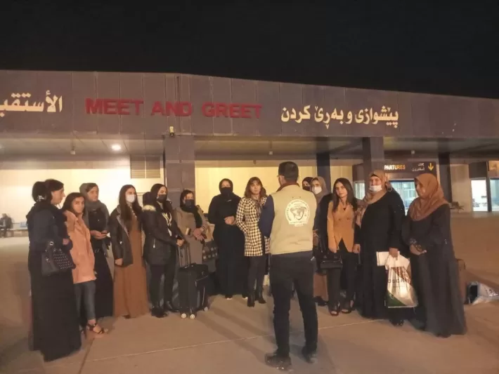 الهجرة الاتحادية : ارسال الوجبة الاخيرة من الناجيات الايزيديات الى بغداد لتلقي العلاج