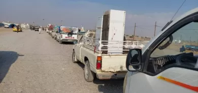 عودة 72 أسرة نازحة من مخيم الجدعة الخامس إلى نينوى