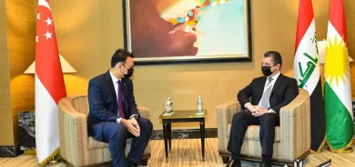 سەرۆکی حکومەتی هەرێمی کوردستان لەگەڵ وەزیری دەوڵەتی سینگاپور بۆ کاروباری بەرگری کۆدەبێتەوە