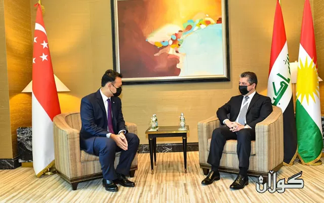 سەرۆکی حکومەتی هەرێمی کوردستان لەگەڵ وەزیری دەوڵەتی سینگاپور بۆ کاروباری بەرگری کۆدەبێتەوە