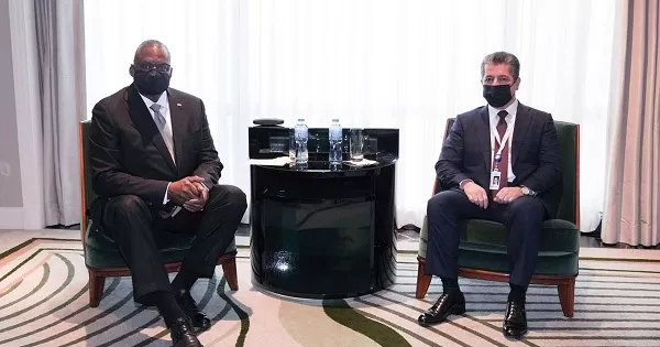 PM Masrour Barzani meets US Secretary of Defense