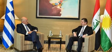 PM Masrour Barzani meets Greek Foreign Minister