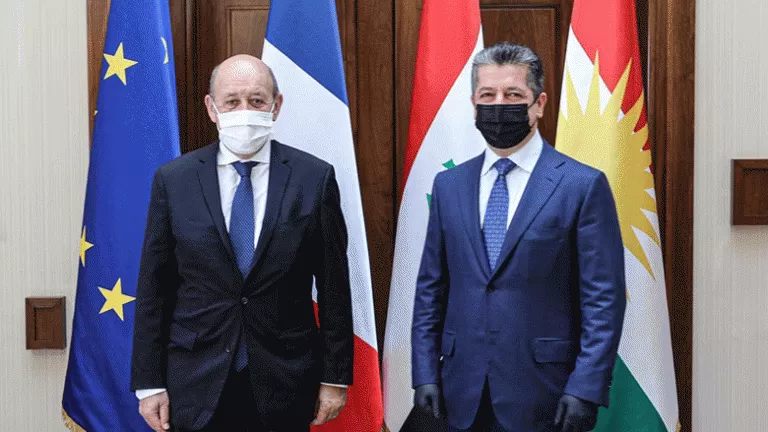 Wezîrê     derve      yê Franseyê telefûna Serokwezîr kir