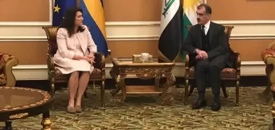 وزيرة الخارجية السويدية تصل أربيل