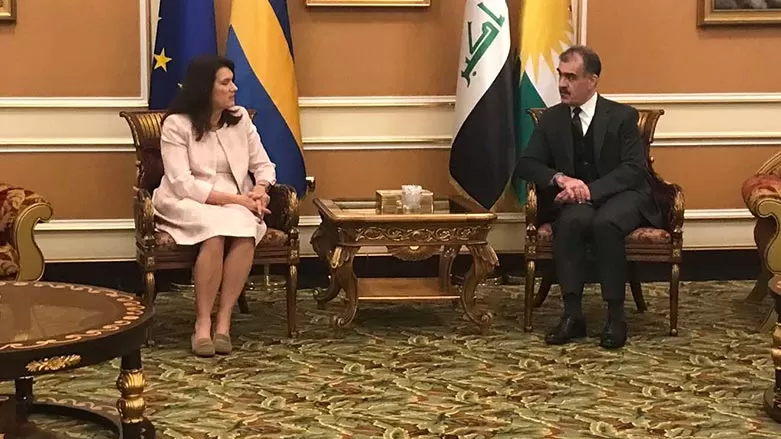 Wezîra Derve ya Swêdê gihîşte Hewlêrê