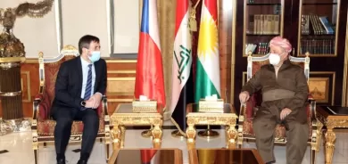 Serok  Barzanî   û balyozê nû yê Komara Çek civiyan