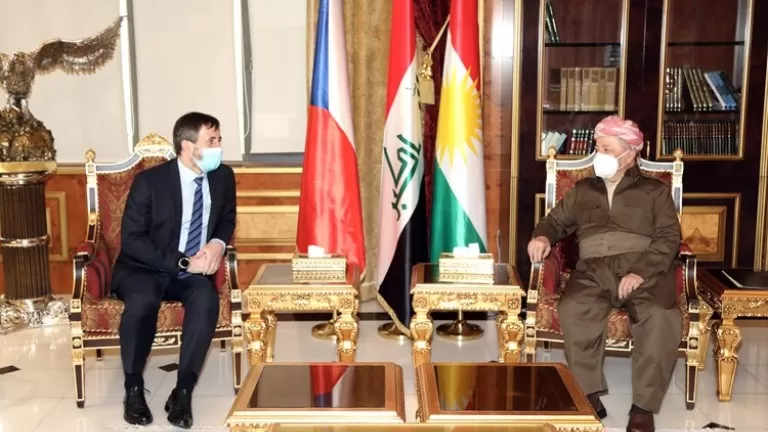 Serok  Barzanî   û balyozê nû yê Komara Çek civiyan