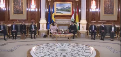 Serokê Herêma Kurdistanê pêşwazî li Wezîra Derve ya Swêdê kir