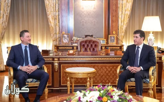 سه‌رۆكى هه‌رێمى كوردستان پێشوازى له‌ كونسولى تازه‌ى ئيتاليا كرد