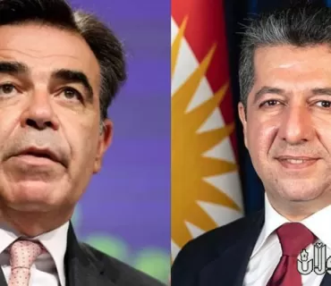 سەرۆکی حکومەتی هەرێمی کوردستان پەیوەندییەکی تەلەفۆنی لە جێگری سەرۆکی کۆمسیۆنی یەکێتی ئەوروپا پێگەیشت