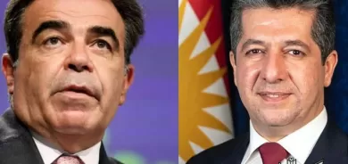 سەرۆکی حکومەتی هەرێمی کوردستان پەیوەندییەکی تەلەفۆنی لە جێگری سەرۆکی کۆمسیۆنی یەکێتی ئەوروپا پێگەیشت