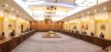 مجلس وزراء اقليم كوردستان يجتمع ويبحث حزمة مواضيع