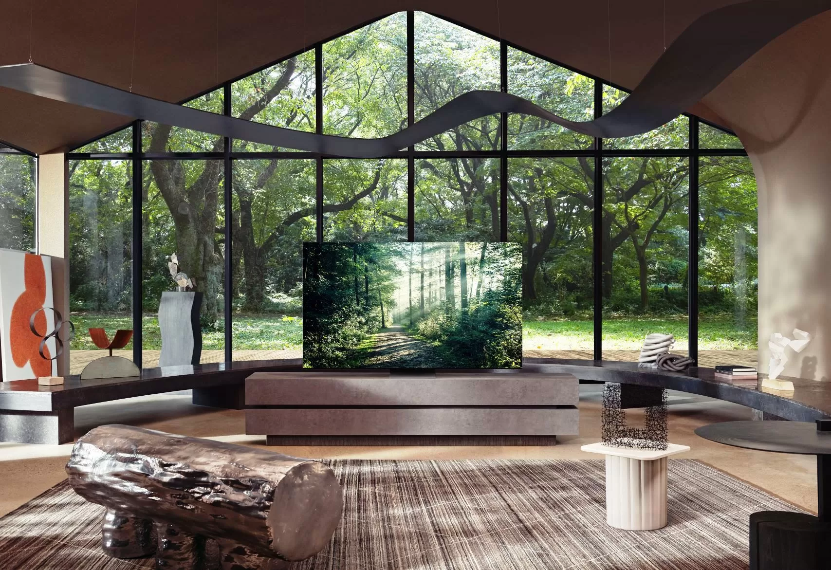 گۆڕینی هۆڵی دانیشتن بۆ شانۆیەکی ماڵەوە تەلەفزیۆنی Neo QLED 8K لە سامسۆنگەوە