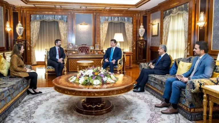 Nêçîrvan Barzanî û balyozê Çek civiyan