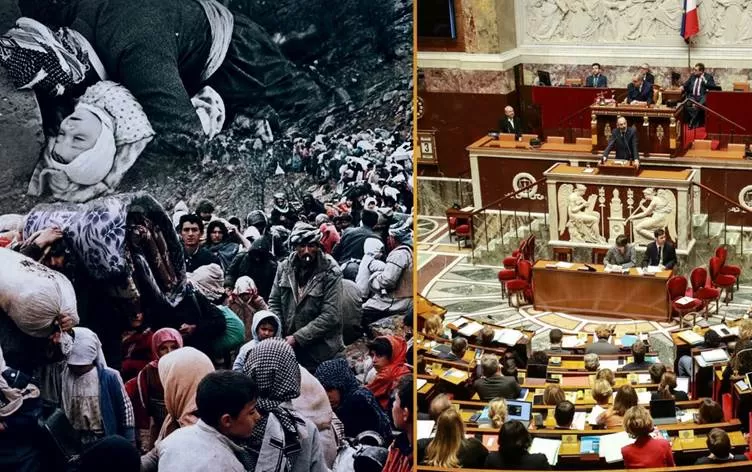 Parlamentoya Fransayê li ser naskirina jenosîda dijî Kurdan deng dide