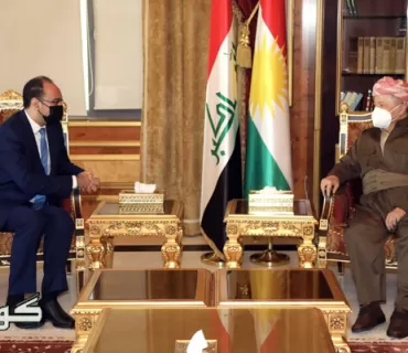 سەرۆک بارزانی پێشوازی لە کونسوڵی گشتیی ئۆردۆن لە هەولێر دەکات