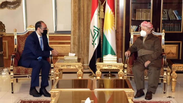 Serok Barzanî li gel Konsulusê Urdinê civiya