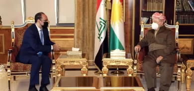 الرئيس بارزاني يستقبل القنصل العام الأردني لدى أربيل