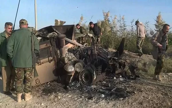 IS roadside bomb in Iraq leaves 5 peshmerga dead, 4 wounded