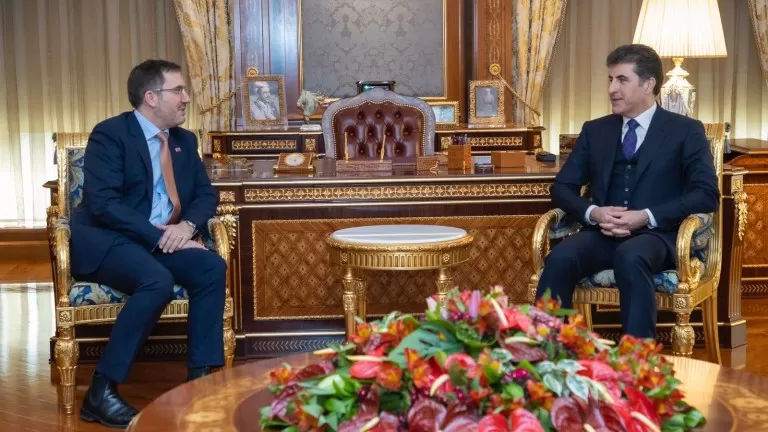 Nêçîrvan Barzanî û balyozê Brîtanyayê behsa rewşa Îraqê kirin