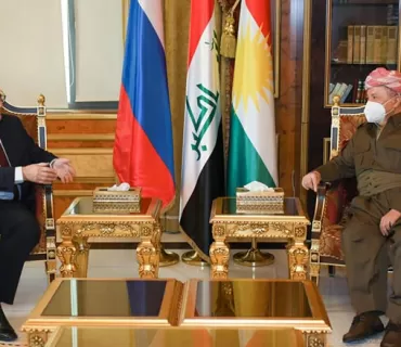 سەرۆک بارزانی پێشوازی لە جێگری وەزیری دەرەوەی ڕووسیا دەکات