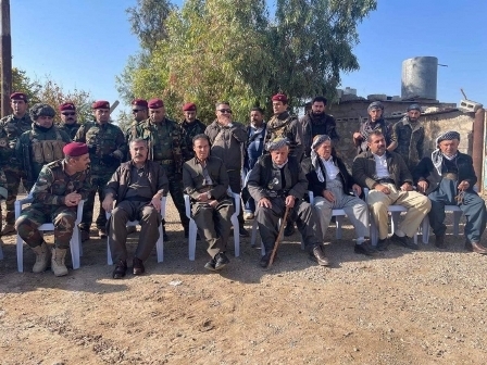 اهالي لهيبان يعودون الى منازلهم تحت حماية البيشمركة