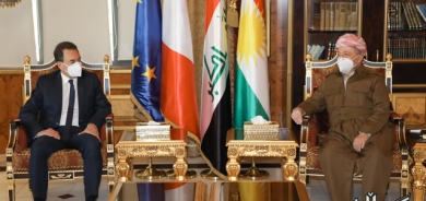 سەرۆک بارزانی پێشوازی لە باڵیۆزی فەرەنسا لە عێراق دەکات