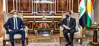 PM Masrour Barzani meets French Ambassador to Iraq