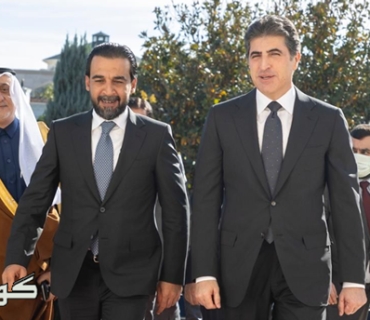 سه‌رۆك نێچيرڤان بارزانى و به‌ڕێز محه‌مه‌د ئه‌لحه‌لبووسى پرۆسه‌ى سياسى تاوتوێ ده‌كه‌ن