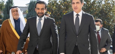 سه‌رۆك نێچيرڤان بارزانى و به‌ڕێز محه‌مه‌د ئه‌لحه‌لبووسى پرۆسه‌ى سياسى تاوتوێ ده‌كه‌ن