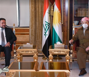 سەرۆک بارزانی پێشوازی لە سەرۆکی ھاوپەیمانیی عەزم دەکات