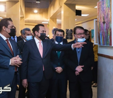 بەئامادەبوونى پارێزگارى هەولێر وەزیرى پەروەردە، پێشانگایەکى شێوەکارى هاوبەش کرایەوە