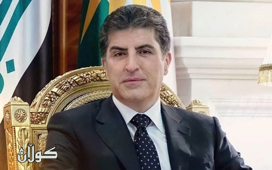 نــێـچيرڤان بـــارزانى سه‌رۆكى هه‌رێمى كوردستان  په‌يامێكی بڵاوكردەوە