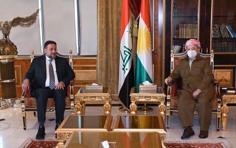 الرئيس بارزاني يبحث مع الخنجر الوضع في العراق عقب الانتخابات