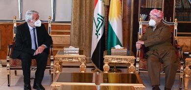 الرئيس بارزاني يستقبل نجل دانيال ميتران