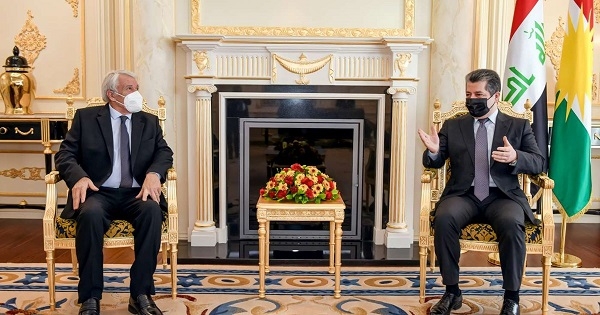 PM Masrour Barzani meets Head of Fondation Danielle Mitterrand