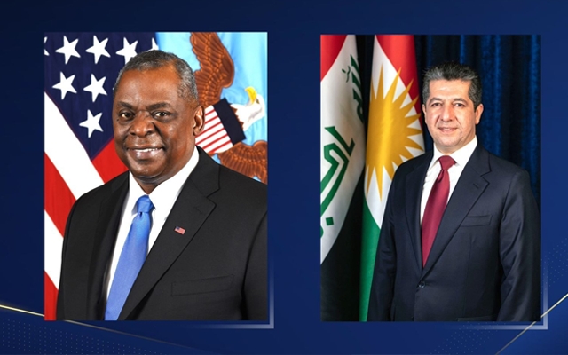 سەرۆکی حکومەتی هەرێمی کوردستان نامەیەکی لە وەزیری بەرگری ئەمەریکا پێگەیشت