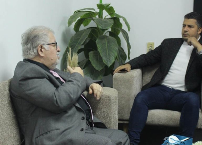 بەرپرسی مەکتەبی پ د ک لە قاهیرە لەگەڵ سەرۆکی ئەنجوومەنی پەرەپێدانی لاوانی میسری باس لە پتەوکردنی پەیوەندییەکان دەکەن