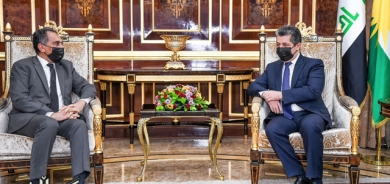 سەرۆکی حکومەتی هەرێمی کوردستان پێشوازی لە بریکاری پێشکەوتووی وەزارەتی دەرەوەی عێراق دەکات