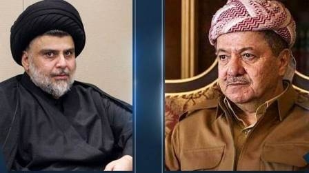 الرئيس مسعود بارزاني والصدر يتفقان على تفعيل الحوار الجاد فيما يخص التحالفات المقبلة