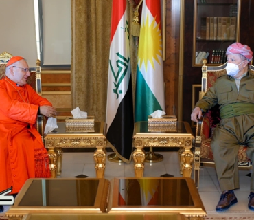 لە سەلاحەددین سەرۆك مەسعود بارزانی پێشوازی لە كاردینال لویس ساكۆ پاتریاركی كەنیسەی كلدانی لە عێراق و جیهان كرد.