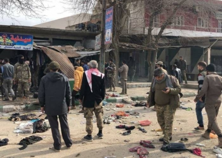 Çekdarên Tirkiyê li Serê Kaniyê bi dehan dikanên xelkê hilweşandin û talankirin