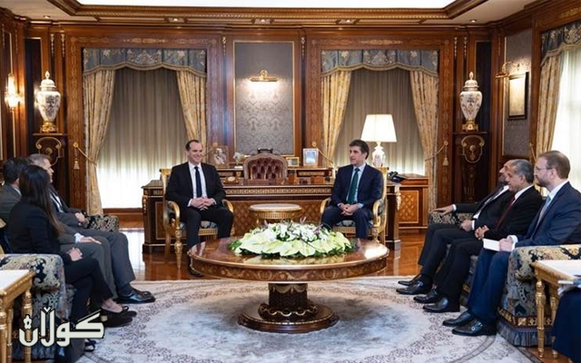 کۆشکی سپی: مەکگۆرک لە هەولێر لەگەڵ سەرۆکی هەرێمی کوردستان کۆبووەوە