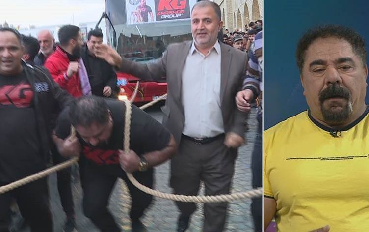 Werzişvanê Kurd otobusek 42 tonî bi werîs kişand